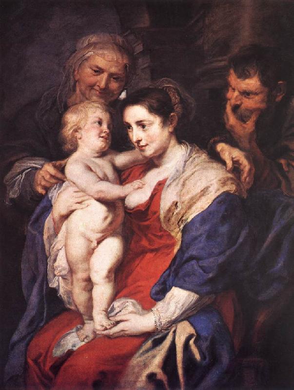 RUBENS, Pieter Pauwel The Holy Family with St Anne France oil painting art